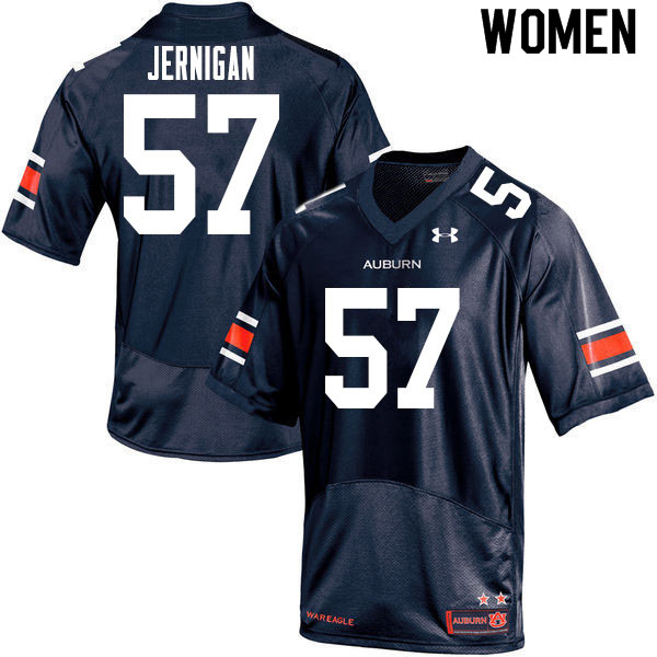 Women #57 Avery Jernigan Auburn Tigers College Football Jerseys Sale-Navy